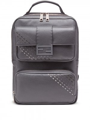 Рюкзак с вырезами Fendi. Цвет: серый