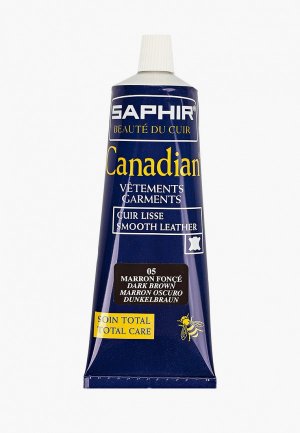 Крем для обуви Saphir Canadian, темно-коричневый, 75 мл. Цвет: коричневый