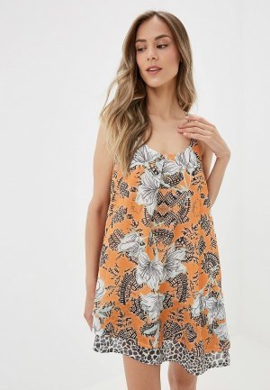 Платье пляжное Amarea. Цвет: оранжевый
