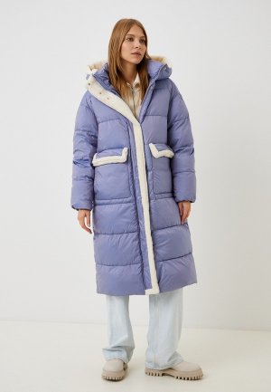 Куртка утепленная Снежная Королева. Цвет: фиолетовый