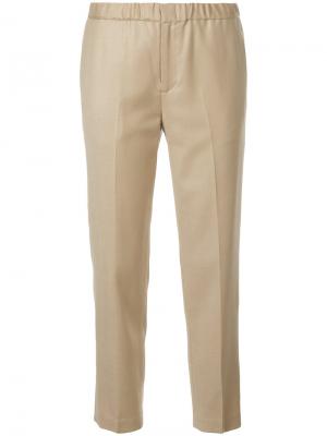 Укороченные брюки Estnation. Цвет: коричневый