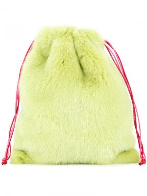 Мини-сумка на шнурке Simonetta Ravizza. Цвет: зеленый