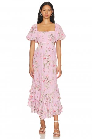 Платье миди Dorinda, цвет Heartwood Pink Yumi Kim