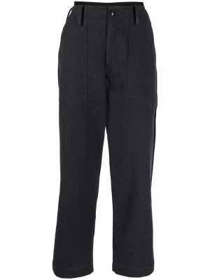 Укороченные брюки Yohji Yamamoto. Цвет: синий