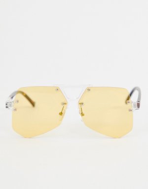 Желтые солнцезащитные очки-маска 7x-Очистить 7X