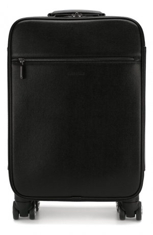 Кожаный чемодан Canali. Цвет: чёрный