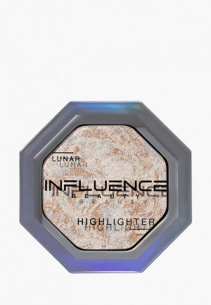 Хайлайтер Influence Beauty LUNAR, с сияющими частицами, 4,8 г. Цвет: серебряный