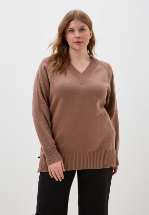 Пуловер Modress. Цвет: коричневый
