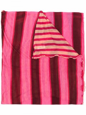 Fine-knit striped scarf PS Paul Smith. Цвет: розовый