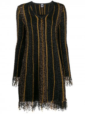 Расклешенное платье с длинными рукавами M Missoni. Цвет: черный