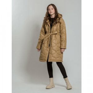 Пальто , размер 164, бежевый Orso Bianco. Цвет: бежевый