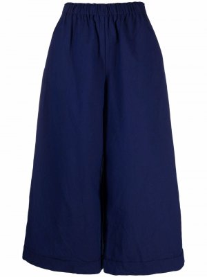 Укороченные брюки широкого кроя Daniela Gregis. Цвет: синий
