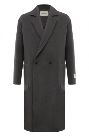 Пальто HINNOMINATE. Цвет: серый