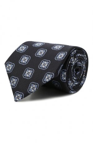 Шелковый галстук Zegna. Цвет: синий