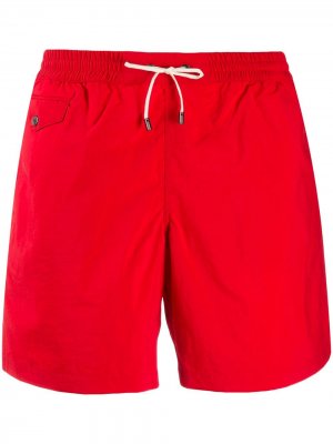 Плавки-шорты с карманами Brioni. Цвет: красный