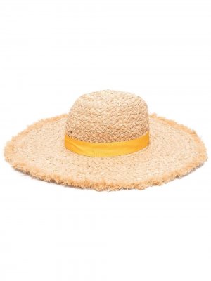 Соломенная шляпа Borsalino. Цвет: бежевый