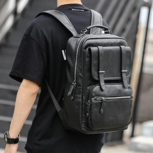 Мужской рюкзак для учащихся средней школы, простая школьная сумка, модный тренд, дорожный рюкзак, молодежная повседневная мужская сумка VIA ROMA