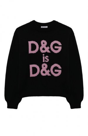Шерстяной свитер Dolce & Gabbana. Цвет: чёрный