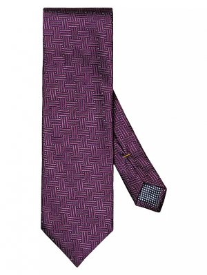 Шелковый галстук в горошек , фиолетовый Eton