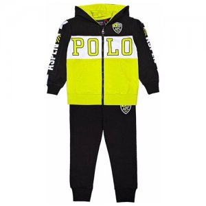 Спортивный костюм Aspen Polo Club для мальчика 1035T0616 цвет черный 6 лет. Цвет: черный