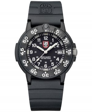 Мужские оригинальные швейцарские часы Navy Seal EVO Series в стиле милитари с черным каучуковым ремешком, 43 мм Luminox