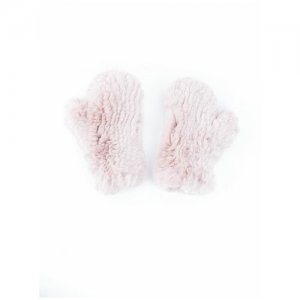 Варежки , демисезон/зима, натуральный мех, размер универсальный, розовый Carolon. Цвет: розовый