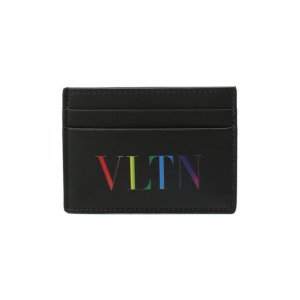 Кожаный футляр для кредитных карт Garavani Valentino. Цвет: чёрный