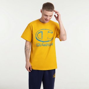 Мужская футболка Classic Graphic Tee Champion. Цвет: желтый