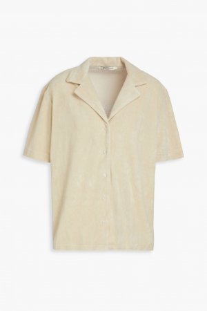 Махровая рубашка с вышивкой из смесового хлопка , кремовый Etre Cecile