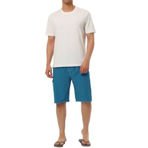 Мужские летние каникулы, однотонные пляжные шорты с эластичной резинкой на талии Lars Amadeus