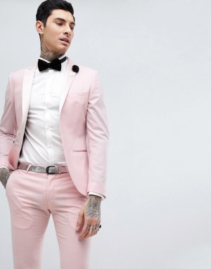 Супероблегающий пиджак Wedding-Розовый Noose & Monkey
