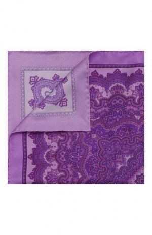 Шелковый платок Stefano Ricci. Цвет: фиолетовый