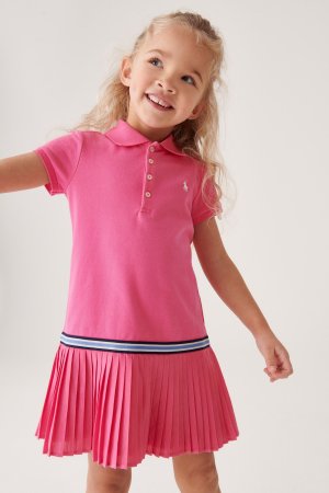 Платье-поло для тенниса девочек , розовый Polo Ralph Lauren