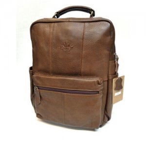Рюкзак , фактура гладкая, коричневый Znixs. Цвет: коричневый