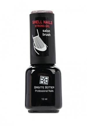 Гель-лак для ногтей Brigitte Bottier Shell Nails тон 906 красный рубин. Цвет: прозрачный