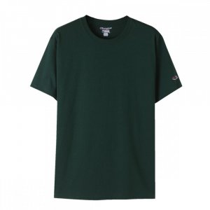 Однотонная футболка CHAMPION с короткими рукавами Темно-зеленый T425 DARK GRENN