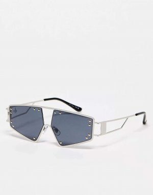 Черные фестивальные солнцезащитные очки с вырезами Jeepers Peepers