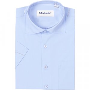Школьная рубашка , размер 36/158, голубой Sky Lake. Цвет: голубой