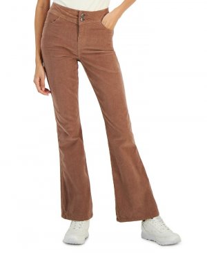 Вельветовые брюки с пышной посадкой и расклешенными штанинами для юниоров высокой , цвет Chocolate Celebrity Pink