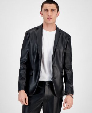 Мужской облегающий пиджак из искусственной кожи Twilight I.N.C. International Concepts