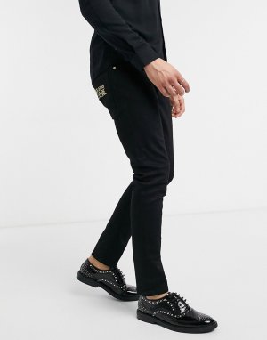 Черные джинсы скинни Versace Jeans-Черный Jeans Couture