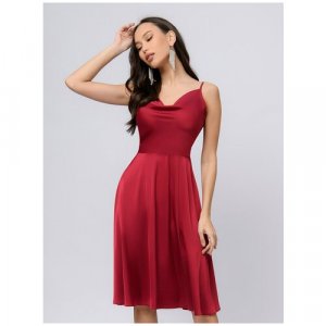 Платье , размер L, бордовый 1001dress. Цвет: бордовый