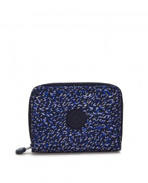 Женский кошелек с Rfid-защитой синего цвета на молнии , синий Kipling
