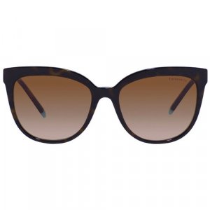 Солнцезащитные очки , бирюзовый, коричневый Tiffany. Цвет: бирюзовый/коричневый