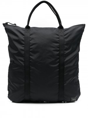 Рюкзак на молнии с нашивкой-логотипом Porter-Yoshida & Co.. Цвет: черный