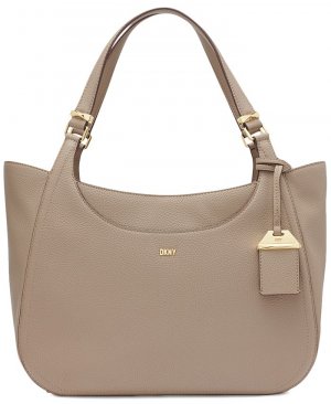 Большая сумка-шоппер Barbara среднего размера , тан/бежевый DKNY