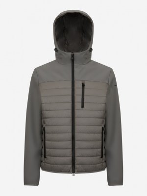 Куртка утепленная мужская Sapienza, Серый Geox. Цвет: серый