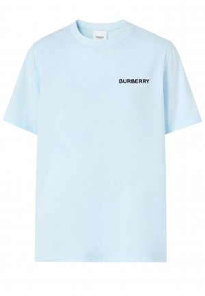 Футболка BURBERRY. Цвет: голубой