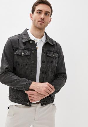 Куртка джинсовая Aarhon. Цвет: серый
