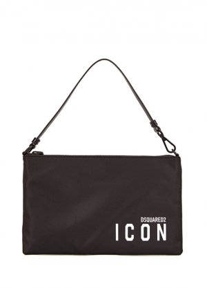Женская сумка через плечо с черным логотипом Dsquared2